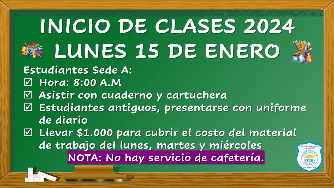 inicio clases 2024